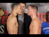 CHRIS EUBANK JNR v TONY JETER - THE OFFICIAL WEIGH IN (FROM SHEFFIELD)
