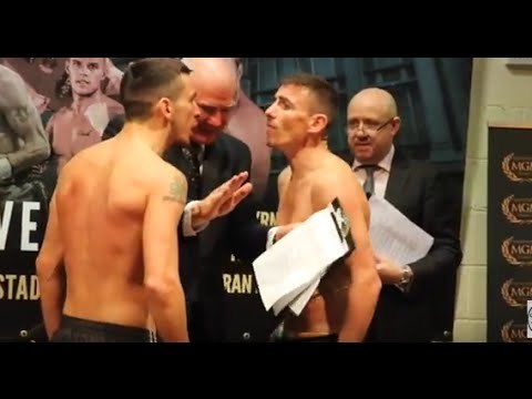 PETER McDONAGH v DEAN BYRNE PULLED APART DURING FACE OFF @ OFFICIAL WEIGH IN / SECOND COMING