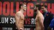 CALLUM SMITH v ROCKY FIELDING - THE OFFICIAL WEIGH IN FROM LIVERPOOL / WHO'S FOOLING WHO?