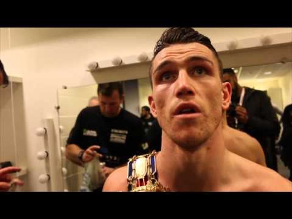CALLUM SMITH DESTROYS ROCKY FIELDING INSIDE ONE ROUND TO CLAIM BRITISH TITLE - POST FIGHT INTERVIEW