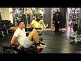 DONT FORGET LEG & ABS DAY!! TYSON FURY & HUGHIE FURY WORK ON THEIR LEG STRENGTH WITH PETER FURY