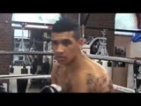 CONOR NIGEL BENN & TONY SIMS WORK THE PADS @ THE MATCHROOM BOXING GYM (FOOTAGE)