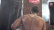 CONNOR NIGEL BENN SMASHES THE HEAVY BAG @ THE MATCHROOM BOXING GYM (FOOTAGE)
