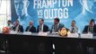 CARL FRAMPTON & SCOTT QUIGG BITTER & HEATED EXCHANGE WITH EDDIE HEARN & BARRY McGUIGAN (UNCUT)