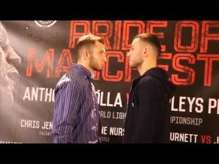 ISAAC LOWE v RYAN DOYLE - HEAD TO HEAD @ FINAL PRESS CONFERENCE / PRIDE OF MANCHESTER