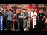 TAKASHI MIURA v FRANCISCO VARGAS OFFICIAL WEIGH IN & HEAD TO HEAD / COTTO v CANELO