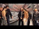 ANTHONY CROLLA v DARLEYS PEREZ II - THE OFFICIAL WEIGH IN & FACE OFF  / PRIDE OF MANCHESTER