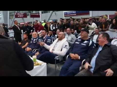 'NEW CHAMPION' - A VERY VOCAL TYSON FURY TELLS WLADIMIR KLITSCHKO @ OPEN WORKOUT - DUSSELDORF