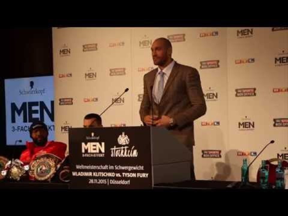WLADIMIR KLITSCHKO v TYSON FURY - FULL FINAL PRESS CONFERENCE FROM DUSSELDORF (UNCUT)
