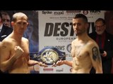 LENNY DAWS v RUBEN NIETO - OFFICIAL WEIGH IN & HEAD TO HEAD / HENNESSY SPORTS