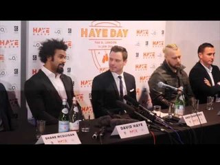 DAVID HAYE v MARK DE MORI - OFFICIAL PRESS CONFERENCE (FULL) - THE HAYMAKER RETURNS - JANUARY 16TH
