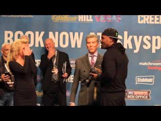 SAY CHEESE!!! DERECK CHISORA WEIGHS IN WITH HIS CAMERA & TAKES PICTURE OF RING CARD GIRLS!!!