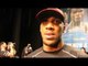 ANTHONY JOSHUA REACTS TO DILLIAN WHYTE TURNING HIS BACK TO HIM AT WEIGH IN - POST WEIGH IN INTERVIEW