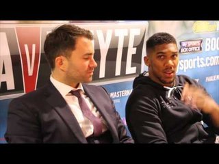 ANTHONY JOSHUA TALKS ABOUT FELLOW OLYMPIC GOLD MEDALIST LUKE CAMPBELL'S FIRST PROFESSIONAL DEFEAT