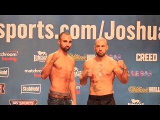PAULIE MALIGNAGGI v ANTONIO MOSCATIELLO - OFFICIAL WEIGH IN & HEAD TO HEAD  (FULL) / BAD INTENTIONS