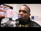 DILLIAN WHYTE REACTS TO HIS EXPLOSIVE KO DEFEAT TO ARCH RIVAL ANTHONY JOSHUA - POST FIGHT EXCLUSIVE