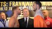 INTENSE!! ANDY LEE v BILLY JOE SAUNDERS - OFFICIAL WEIGH IN & HEAD TO HEAD / XMAS CRACKERS