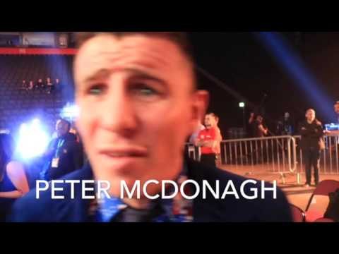 PETER McDONAGH REACTS TO BILLY JOE SAUNDERS BECOMING WBO WORLD CHAMPION / LEE v SAUNDERS