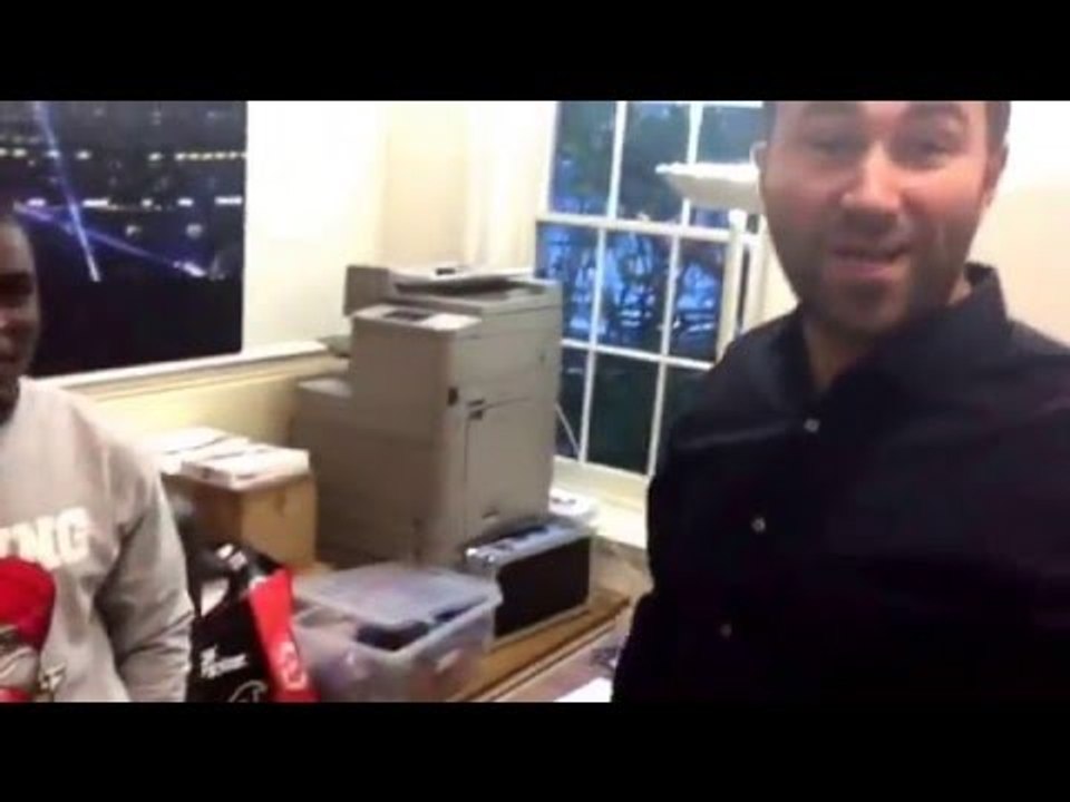 EDDIE HEARN DOES HIS MICHAEL BUFFER IMPRESSION & INTRODUCES OHARA DAVIES!