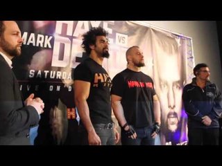 DAVID HAYE v MARK DE MORI  OFFICIAL HEAD TO HEAD @ FINAL PRESS CONFERENCE / HAYE DAY