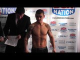 LEWIS PETTITT v KRYSZTOF ROGOWSKI OFFICIAL WEIGH IN & FACE TO FACE