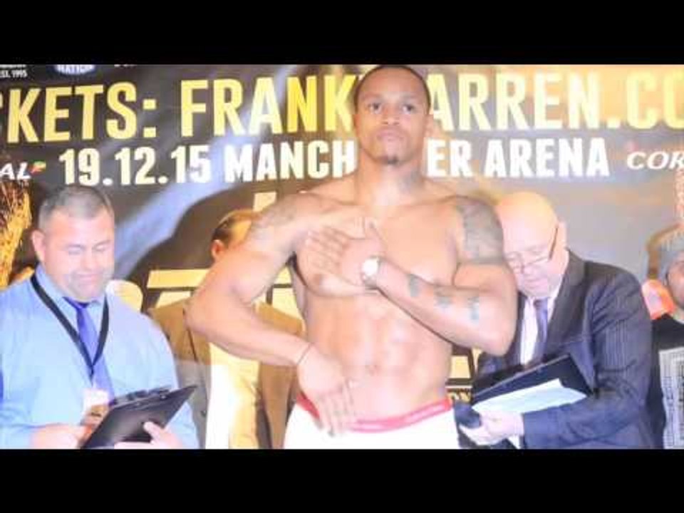BEAST!! ANTHONY YARDE v CURTIS GARGANO OFFICIAL WEIGH IN & FACE TO FACE / XMAS CRACKER