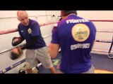CHARLIE DUFFIELD PAD WORKOUT WITH TRAINER JAMIE WILLIAMS AHEAD OF HIS FIGHT @ COPPERBOX / iFL TV