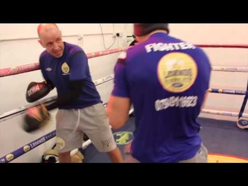 CHARLIE DUFFIELD PAD WORKOUT WITH TRAINER JAMIE WILLIAMS AHEAD OF HIS ...