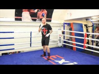 GEORGE GROVES SHADOW BOXING FOOTAGE FROM HAMMERSMITH AHEAD OF HIS RETURN @ COPPERBOX