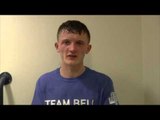 DONCASTER'S TOM BELL POST FIGHT INTERVIEW AFTER HIS POINTS WIN IN SHEFFIELD W/ TYAN BOOTH