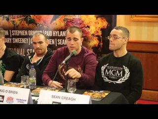 GARY CORCORAN v DANNY BUTLER - DUBLIN PRESS CONFERENCE WITH FRANCIS WARREN & UNDERCARD / MGM