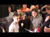 CARL FRAMPTON MOBBED BY FANS IN MANCHESTER @ OPEN MEDIA DAY WORKOUT / FRAMPTON v QUIGG