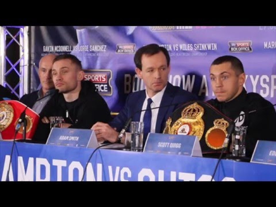 HILLARIOUS! - CARL FRAMPTON v SCOTT QUIGG - (FULL) PRESS CONFERENCE W/ EDDIE HEARN & BARRY McGUIGAN
