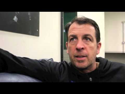 JOE GALLAGHER REACTS TO A DISAPPOINTING NIGHT FOR SCOTT QUIGG AGAINST CARL FRAMPTON IN MANCHESTER