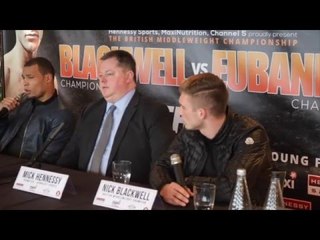 SLIGHTLY INTENSE -NICK BLACKWELL v CHRIS EUBANK JR PRESS CONFERENCE W/ MICK HENNESSY & EUBANK SNR