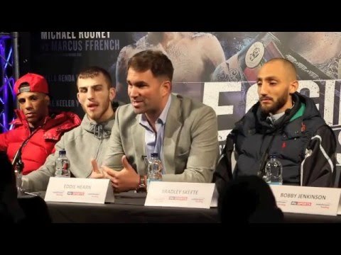 SAM EGGINGTON v BRADLEY SKEETE - FULL FINAL PRESS CONFERENCE (& UNDERCARD) / WITH EDDIE HEARN