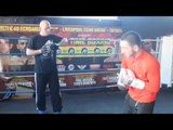 JAZZA DICKENS (FULL) MEDIA WORKOUT @ DERRY'S GYM / RIGONDEAUX v JAZZA