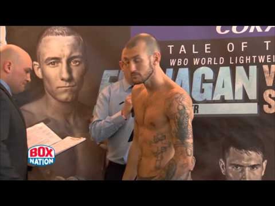 TERRY FLANAGAN v DERRY MATHEWS - OFFICIAL WEIGH IN & HEAD TO HEAD / FLANAGAN v MATHEWS