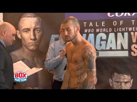 TERRY FLANAGAN v DERRY MATHEWS - OFFICIAL WEIGH IN & HEAD TO HEAD / FLANAGAN v MATHEWS