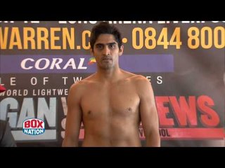 VIJENDER SINGH (4th PROFESSIONAL FIGHT) v ALEXANDER HORVATH - OFFICIAL WEIGH IN / FLANAGAN v MATHEWS