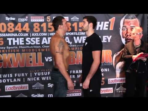 FRANK BUGLIONI v OLEGS FEDOTOVS - OFFICIAL WEIGH IN & HEAD TO HEAD / BLACKWELL v EUBANK JR
