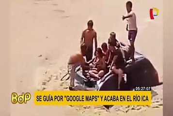 Ica: cámaras captan el preciso instante cuando auto cae a río