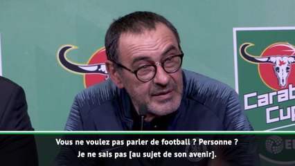 Chelsea - Sarri : "Mon futur ? Prenez votre téléphone et appelez le club !"