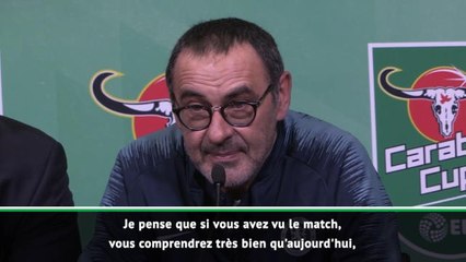 League Cup - Sarri : "Je maîtrise la situation"