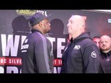HEAVYWEIGHTS COLLIDE! - DILLIAN WHYTE v LUCAS BROWNE - HEAD TO HEAD @ FINAL PRESS CONFERENCE