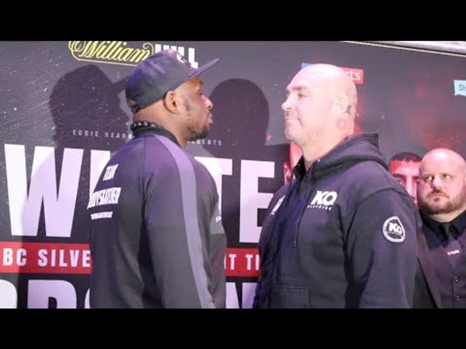 HEAVYWEIGHTS COLLIDE! - DILLIAN WHYTE v LUCAS BROWNE - HEAD TO HEAD @ FINAL PRESS CONFERENCE