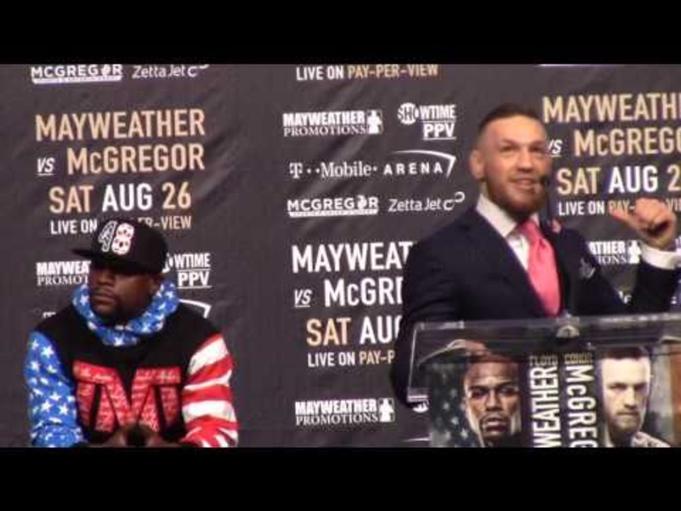 'I DONT GIVE A FU*K!!! - CONOR McGREGOR TELLS FLOYD MAYWEATHER SOME HOME TRUTHS IN HIS FU*K YOU SUIT