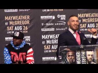 'I DONT GIVE A FU*K!!! - CONOR McGREGOR TELLS FLOYD MAYWEATHER SOME HOME TRUTHS IN HIS FU*K YOU SUIT