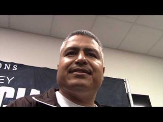 ROBERT GARCIA REACTS TO MIKEY GARCIA'S WIN OVER ADRIEN BRONER IN NEW YORK / BRONER v GARCIA