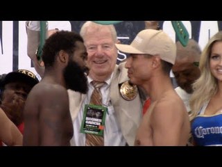 ITS ON!!! - ADRIEN BRONER v MIKEY GARCIA TRADE WORDS! - FULL WEIGH IN & HEAD TO HEAD (NEW YORK)
